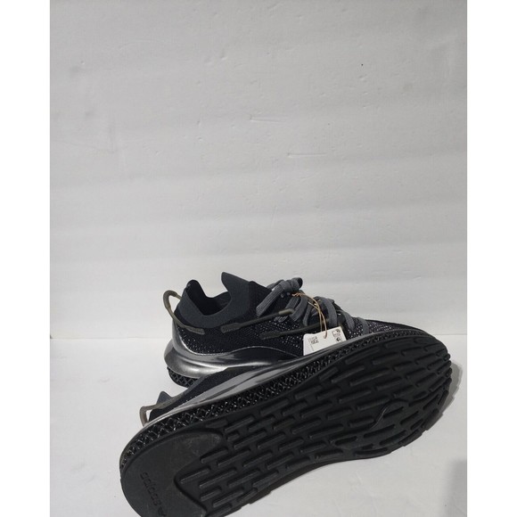 New Adidas 4D Fusio Silver Metallic  Black Shoes Sneakers Men\'s Size 10 H04512